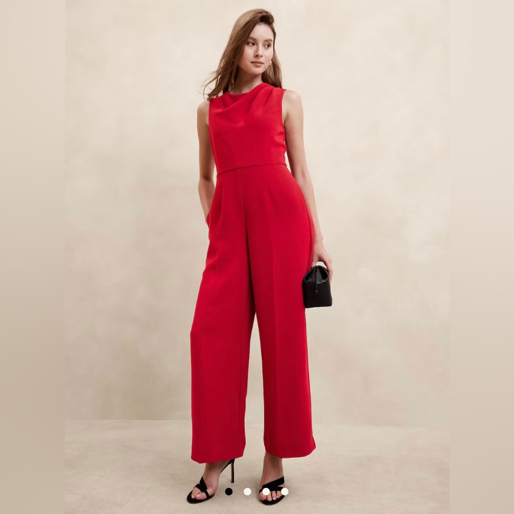 COWL-NECK JUMPSUIT